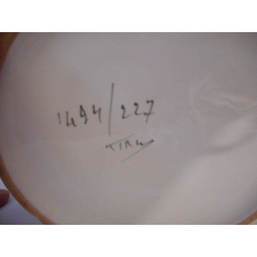 Blue Floral Canister Set w/ lids HandPainted numbered Italy Estate Find Pottery - Picture 5 of 12